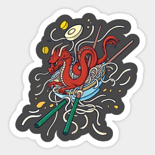 Noodle Dragon Sticker